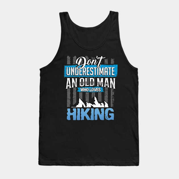 Hiking Gift for Grandpa Tank Top by TheBestHumorApparel